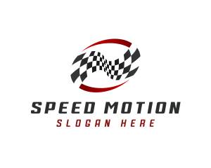 Tournament Racing Flag logo design