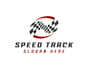 Tournament Racing Flag logo design