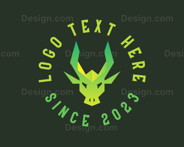 Green Gaming Dragon Logo