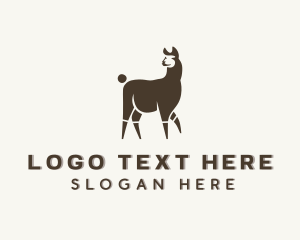 Animal Zoo Llama Logo