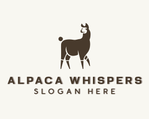 Animal Zoo Llama logo design