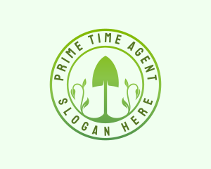  Plant Shovel Gardening Logo