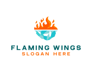 Fire Ice Ventilation logo design