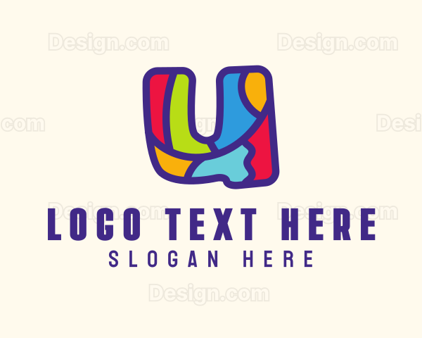 Colorful Letter U Logo