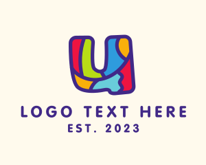 Colorful Letter U logo