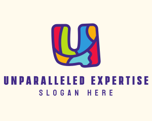 Colorful Letter U logo design