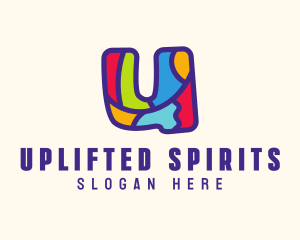 Colorful Letter U logo design