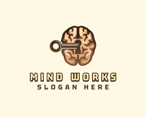 Key Brain Wellness logo design