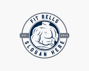 Bodybuilding Muscle Fitness logo design