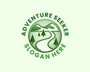 Nature Mountain Adventure logo design