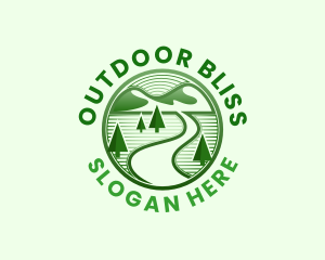 Nature Mountain Adventure logo design