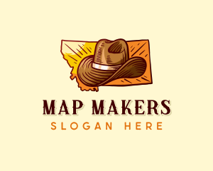 Montana Cowboy Hat logo design