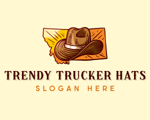 Montana Cowboy Hat logo design