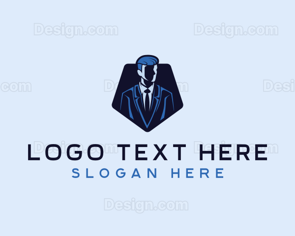 Professional Suit Man Logo