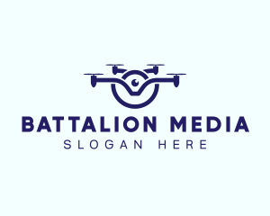 Media Flying Camera logo design