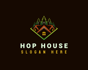 Outdoor Forest House logo design