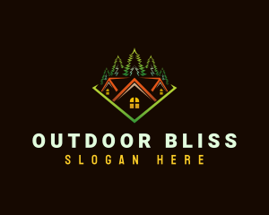 Outdoor Forest House logo design