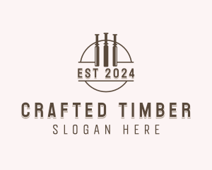 Chisel Carpentry logo design