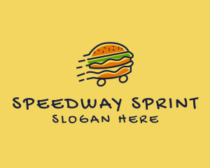 Fast Food Burger Hamburger logo design