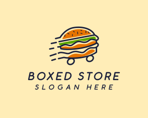 Fast Food Burger Hamburger logo design