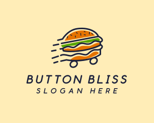 Fast Food Burger Hamburger logo design