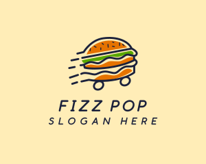 Fast Food Burger Hamburger logo design