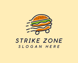 Fast Food Burger Hamburger logo design