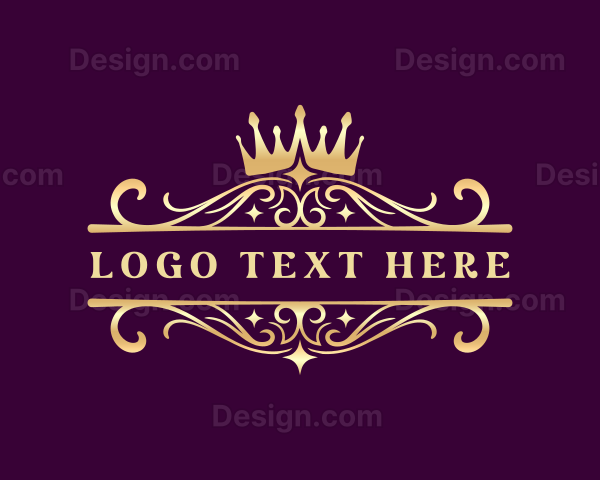 Decorative Crown Jewelry Logo