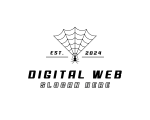 Spider Web Insect logo design