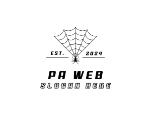 Spider Web Insect logo design