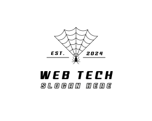 Spider Web Insect logo design