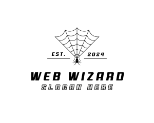 Spider Web Insect logo design