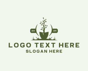 Gardening Shovel Landscape logo