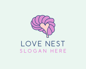 Mental Brain Love logo design