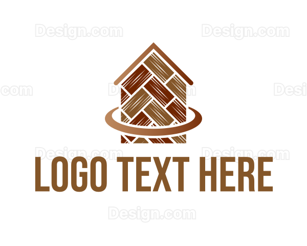 Wooden Floor Home Logo