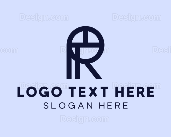 Business Letter R Outline Logo