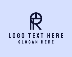 Business Letter R Outline logo