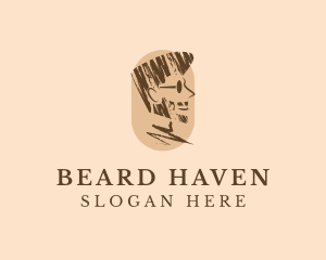 Beard Chalk Barber  logo design