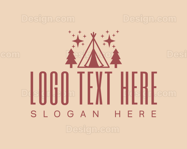 Camping Outdoor Tree Logo