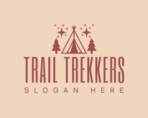 Camping Outdoor Tree logo