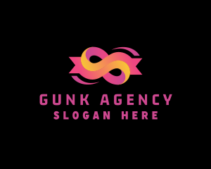 Ribbon Loop Agency logo design