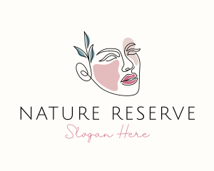 Natural Face Monoline logo design