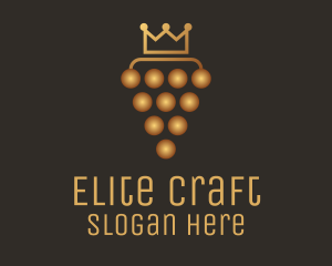 Golden Royal Grape logo design