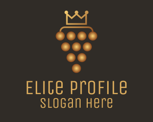 Golden Royal Grape logo design