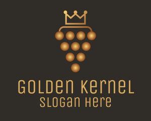 Golden Royal Grape logo design