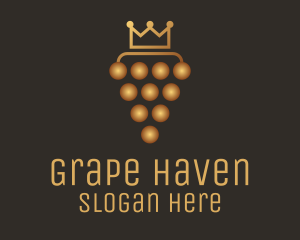 Golden Royal Grape logo design