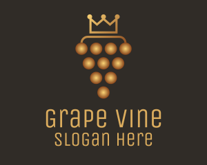 Golden Royal Grape logo design