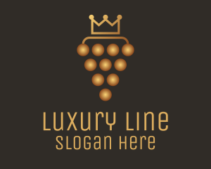 Golden Royal Grape logo design