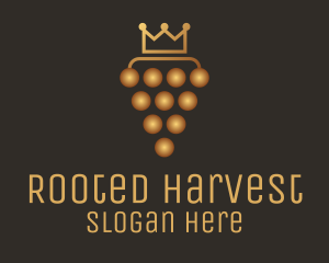 Golden Royal Grape logo design