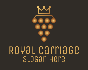 Golden Royal Grape logo design